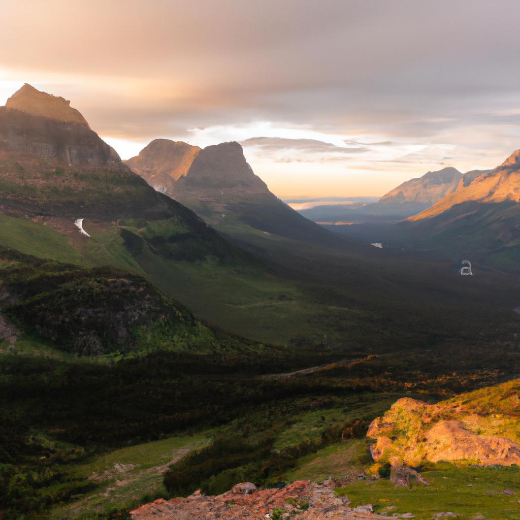 The mesmerizing beauty of Glacier National Park at sunset