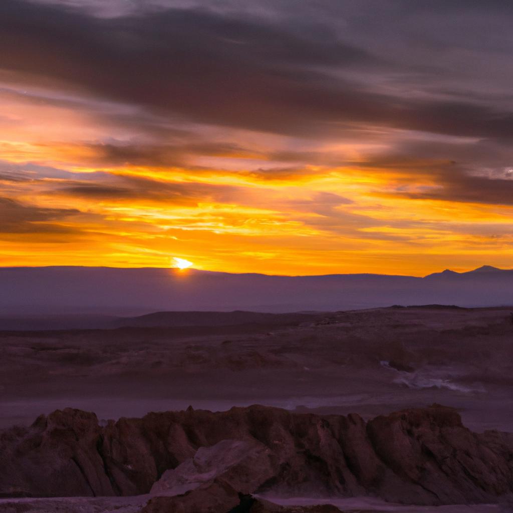 The Hand Atacama Desert is a popular spot to watch the sunset over the stunning desert landscape.