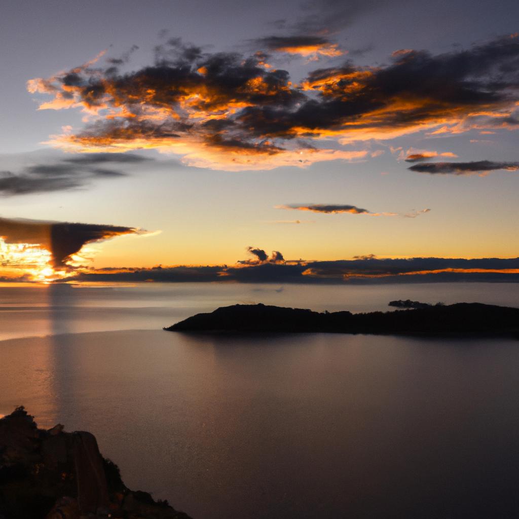 The sunset over Lake Titicaca is a magical experience, especially from the top of Amantani Island.
