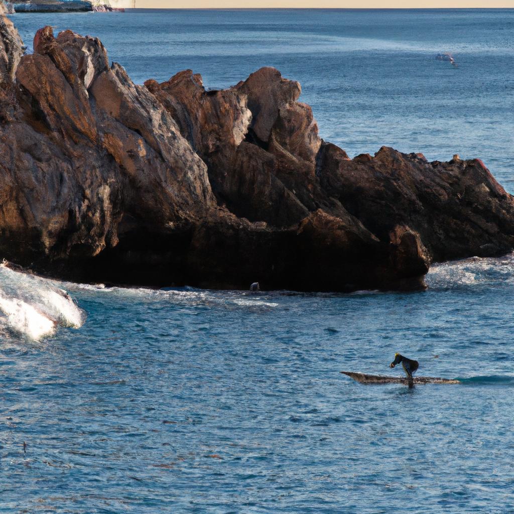 Surfing at Cap d'Ail