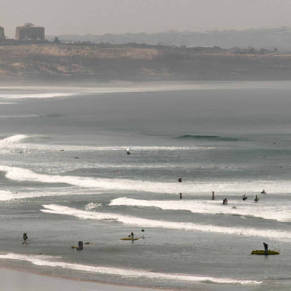 Catching some waves in San Diego's famous beaches