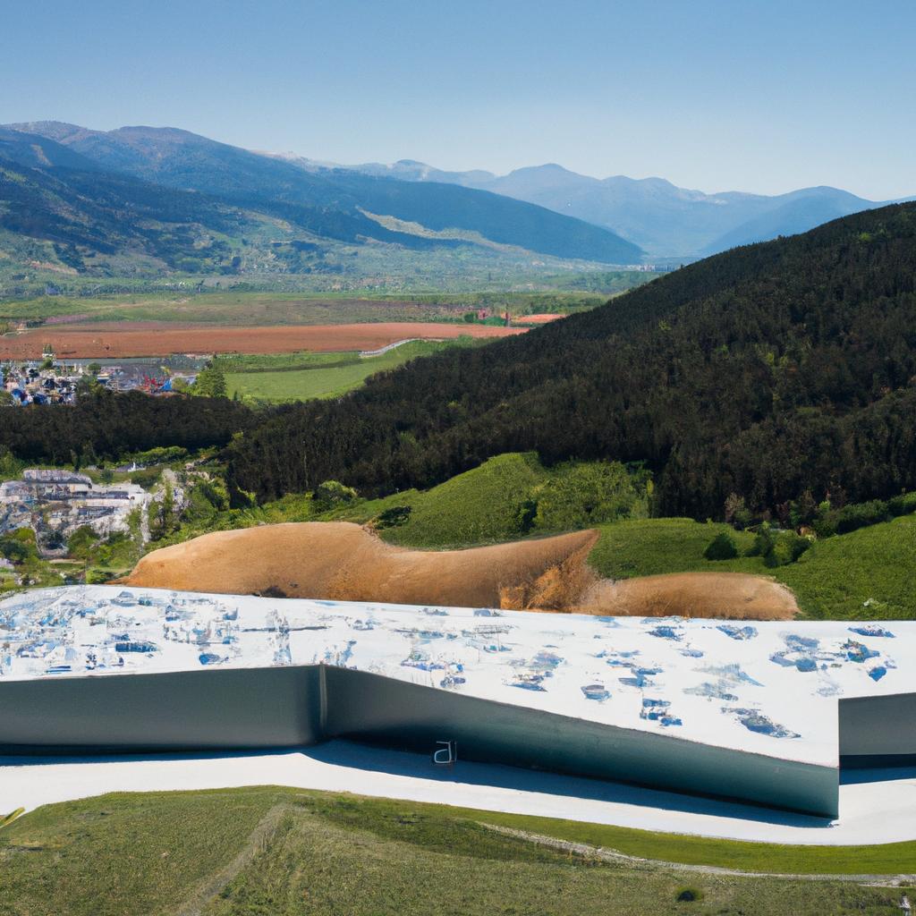 The stunning Swarovski Austria Museum nestled among the picturesque Austrian mountains.