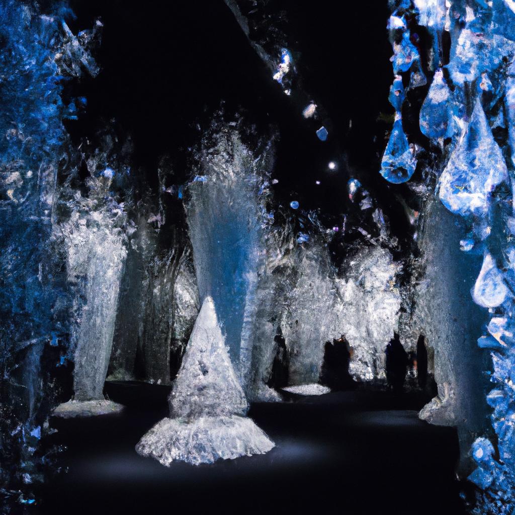 The beautiful Crystal Forest exhibit at Swarovski Austria Museum.