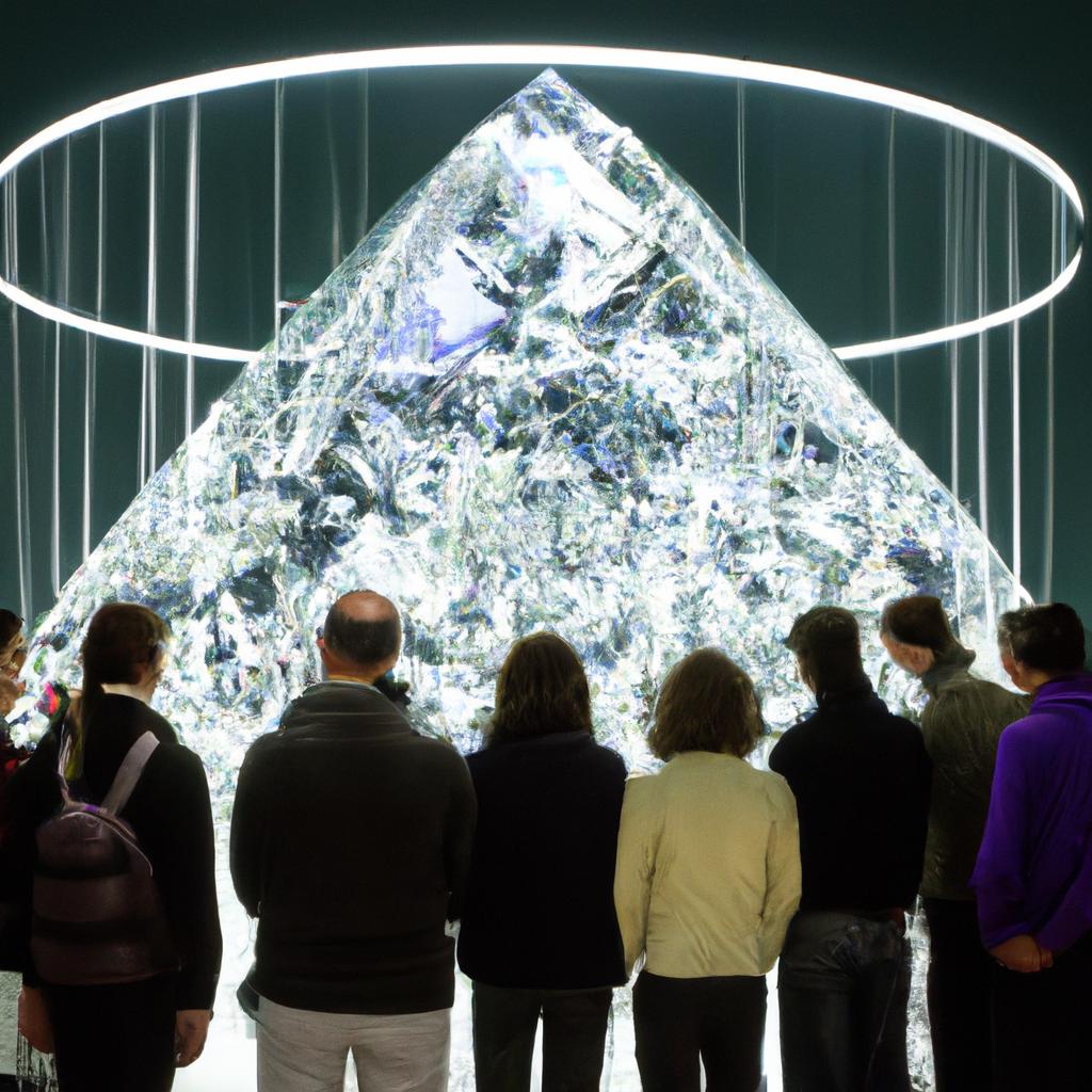 The world's largest crystal on display at Swarovski Austria Museum.