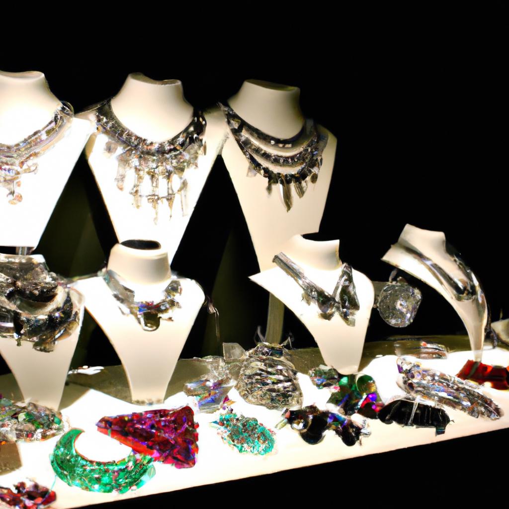 The gift shop at the Swarovski Crystal Museum is a treasure trove of sparkling jewelry, perfect for a special occasion or a unique gift.