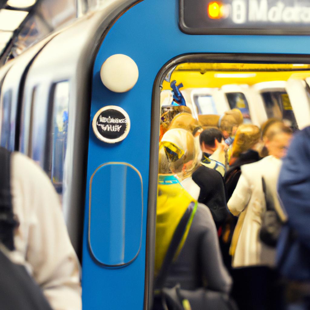 Get a glimpse of the hustle and bustle of daily life in Sweden's busy subway trains.