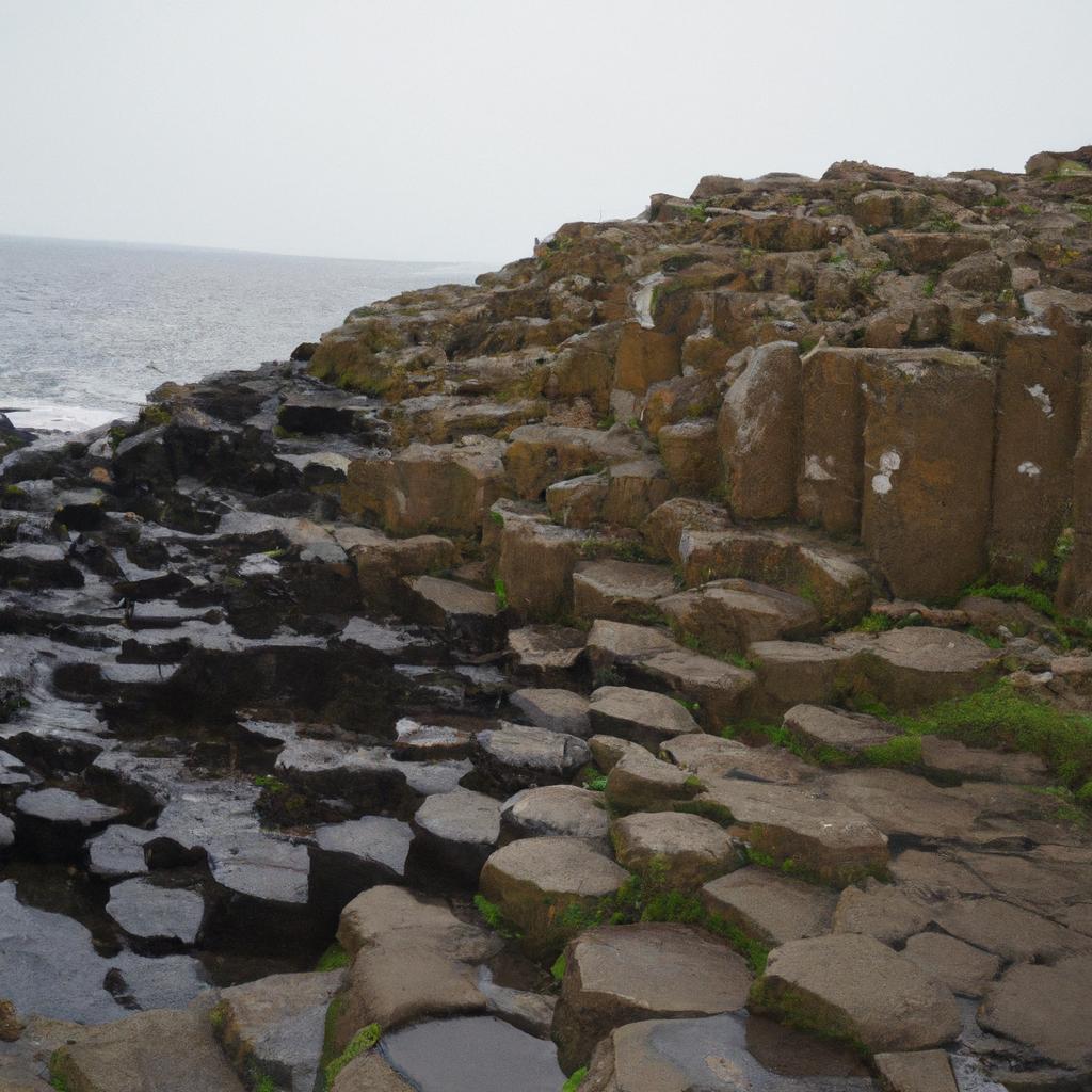 Tectonic plates move and shift, creating new land formations like the Giant's Causeway.