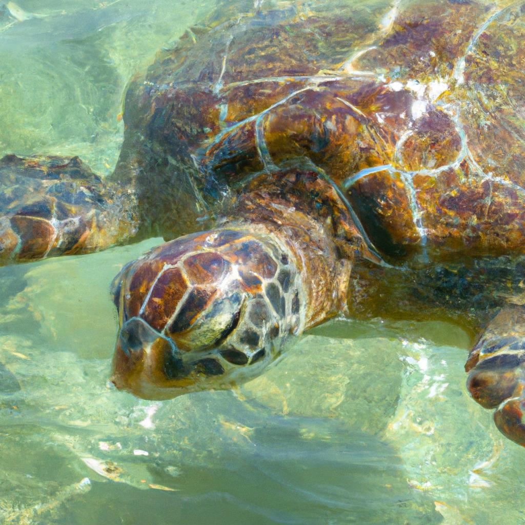 Meet the residents of the Green Beach - sea turtles that call this paradise their home.