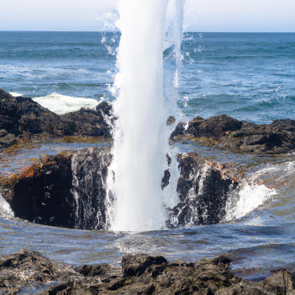 The powerful force of the Pacific Ocean is on full display at Thor's Well.