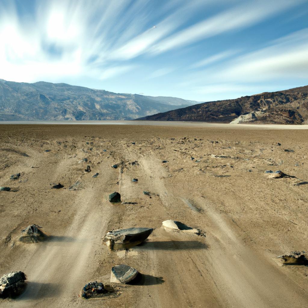 Time-lapse Death Valley Moving Rocks