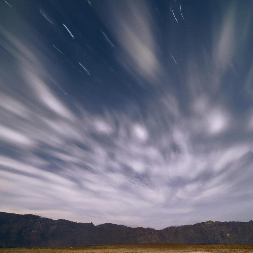 The mesmerizing night sky over Death Valley captured in a time-lapse image, a perfect backdrop for the moving rocks phenomenon.