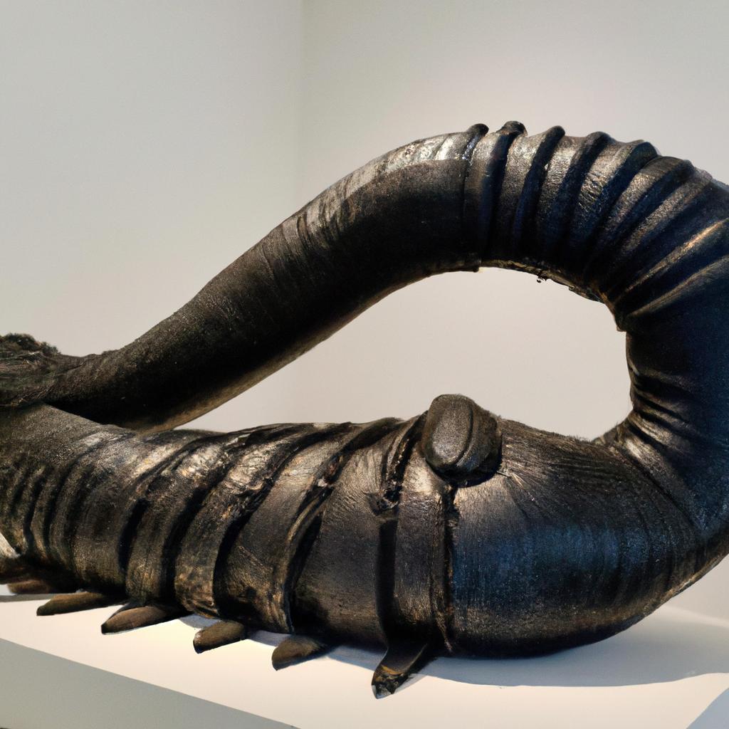 The Titanoboa sculpture is a stunning piece of art