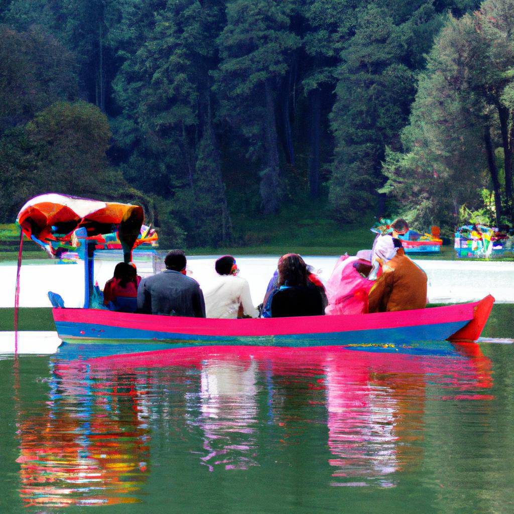 Boat rides are a popular way for tourists to experience the beauty of the Lake of Colors up close and personal.