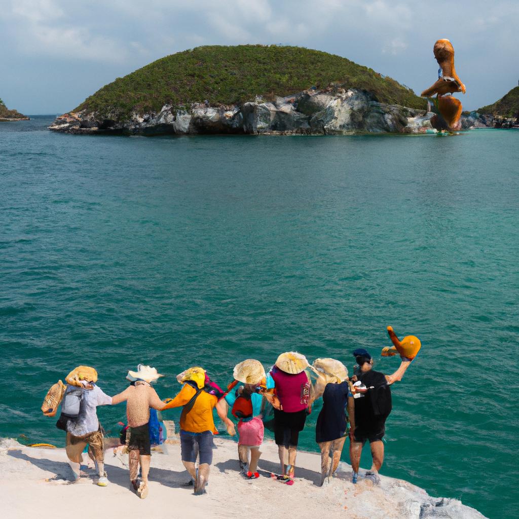 Tourists brave the haunting dolls on the Island of the Dolls in Mexico