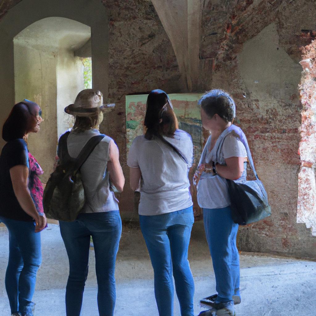 Visitors can take a guided tour of the castle's interior and learn about its past