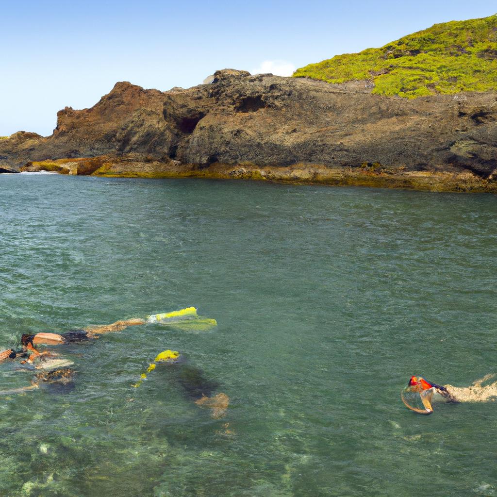 Explore the diverse marine life of Vila Franca Islet by snorkeling in its natural swimming pool.