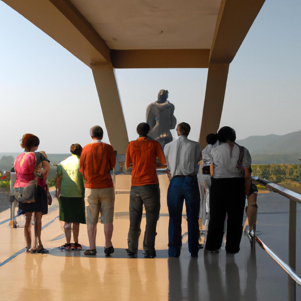 Tourists from all over the world flock to the Statue of Unity in India to witness the breathtaking views of the Sardar Sarovar Dam and the Narmada River from the viewing gallery.