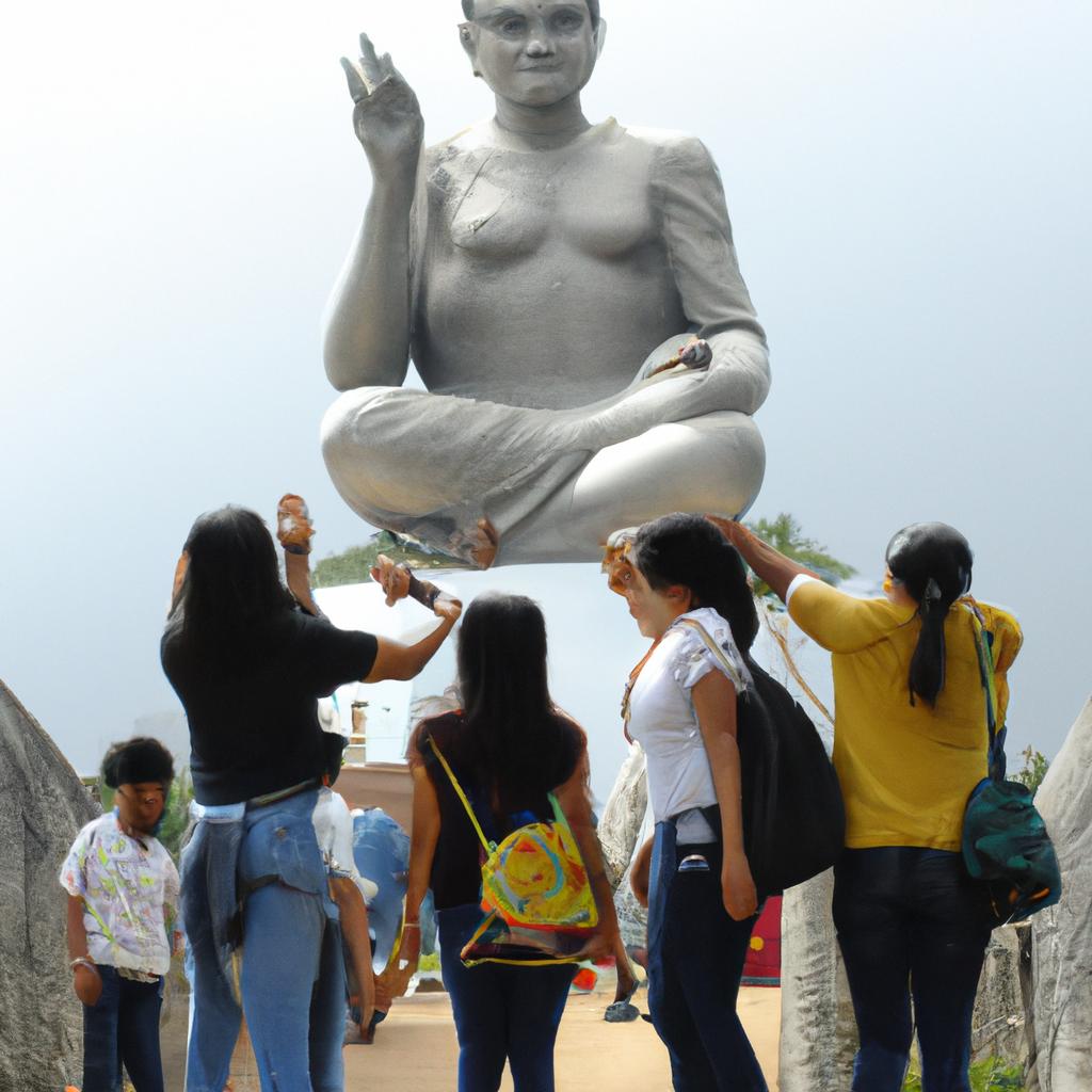 Tourists flock to the Statue of Unity in India to take photos and marvel at its beauty