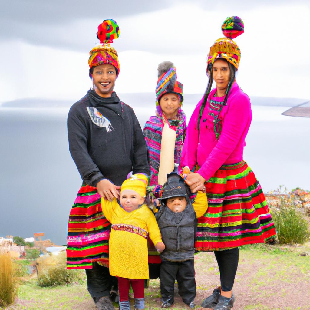 The people of Amantani Island maintain their traditional way of life and colorful clothing.
