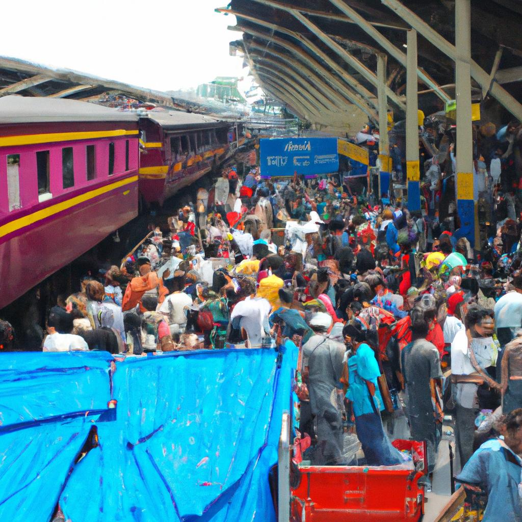 Train Bangkok Market