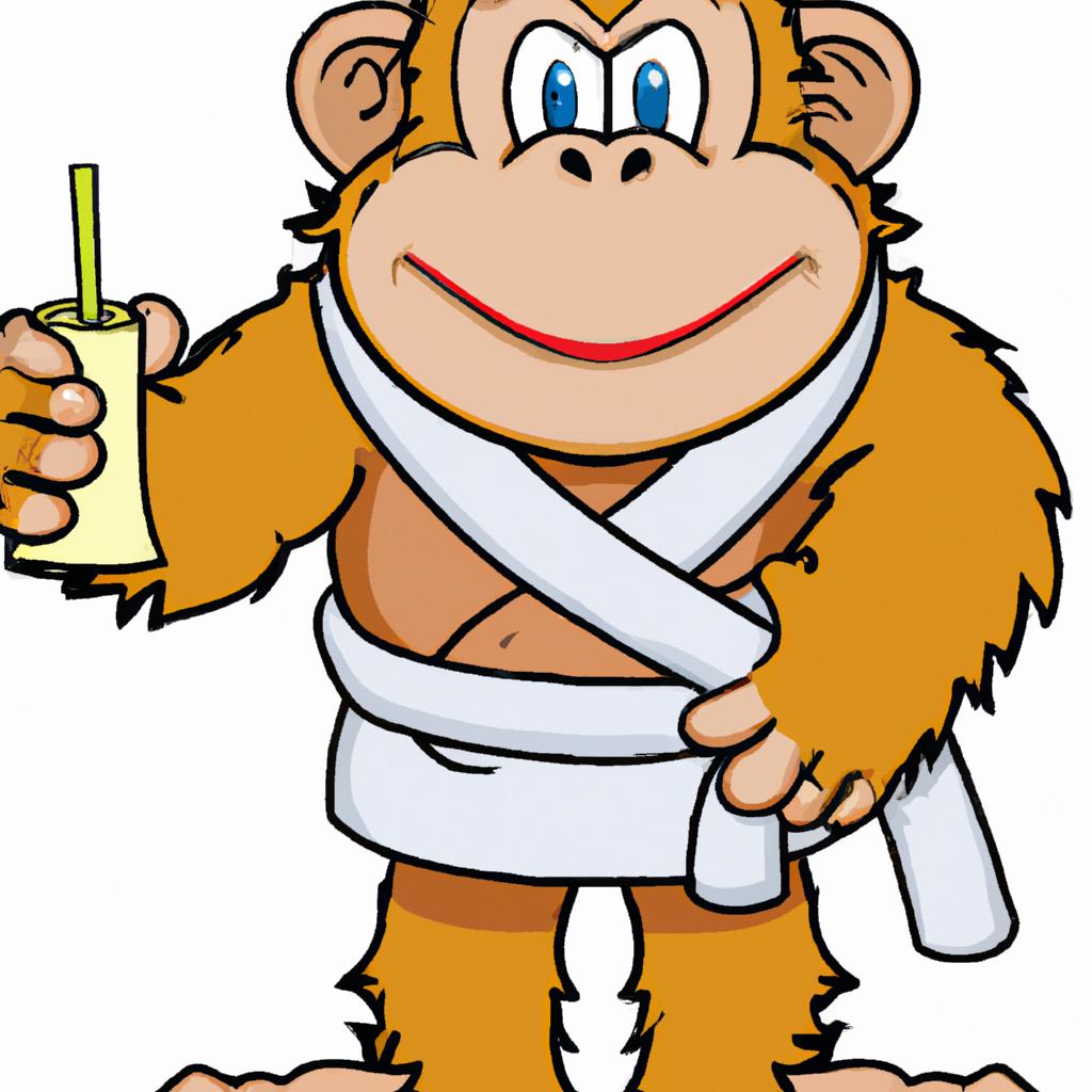 This spa monkey is well-trained and ready to assist in your wellness journey.