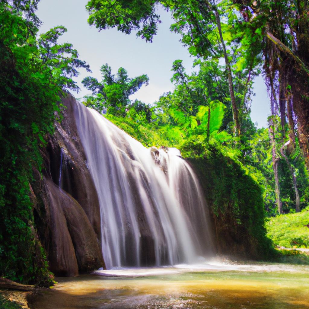 The serene beauty of Santo Angel Waterfall is a perfect escape from the hustle and bustle of city life.