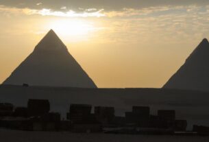Travel, The Pyramids Of Giza, Egypt