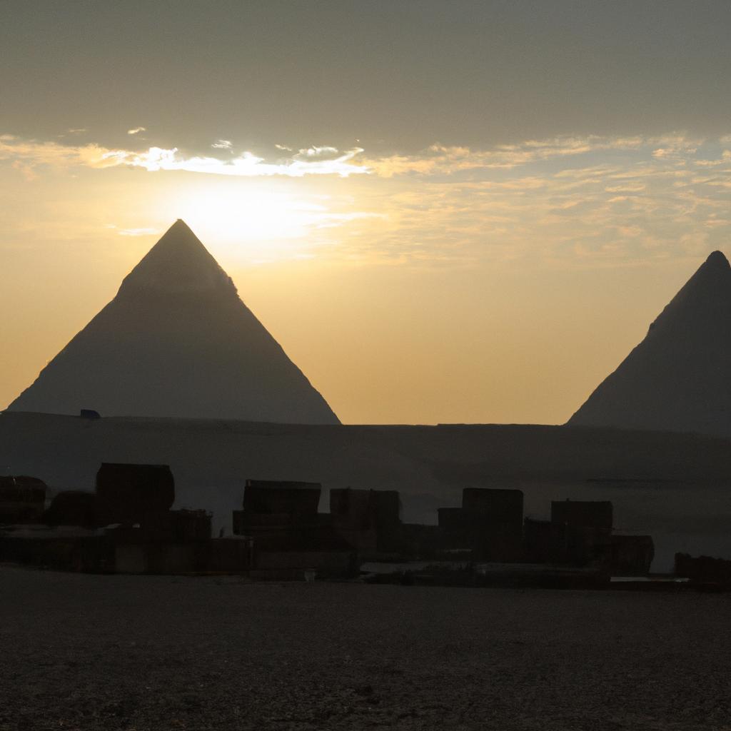 Travel, The Pyramids Of Giza, Egypt