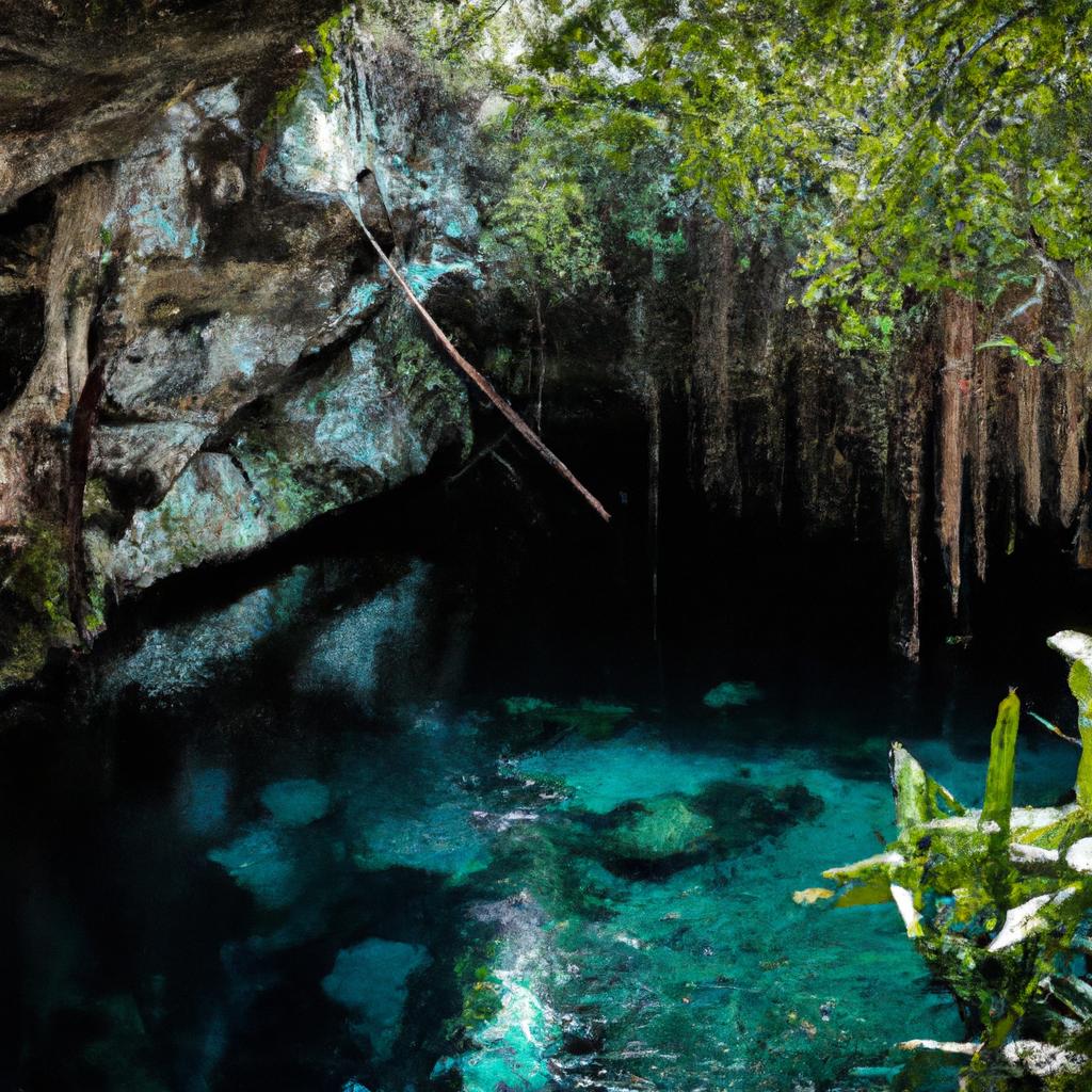 The refreshing and crystal-clear waters of Tulum's cenotes