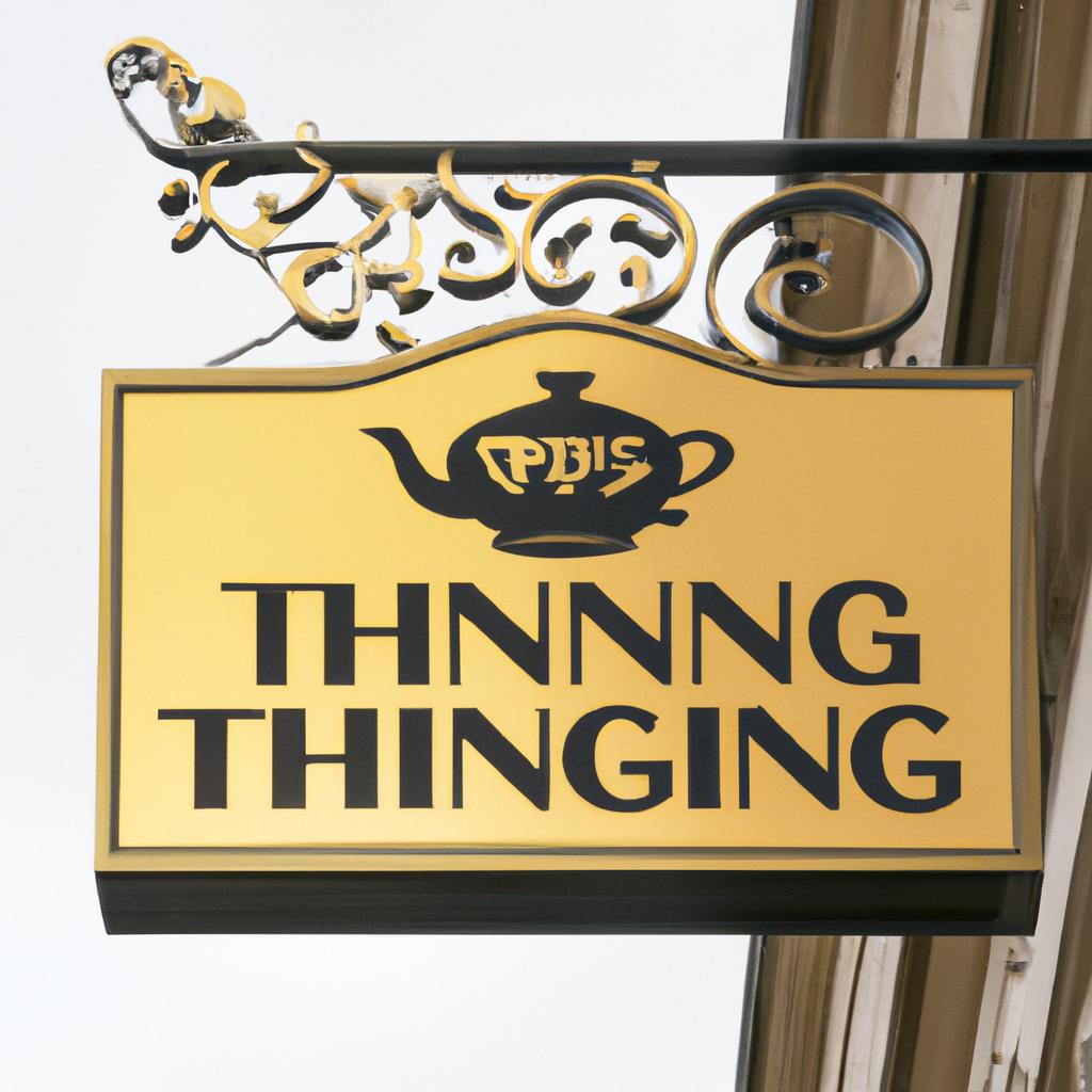 Look for the iconic Twinings Tea Shop sign in London and experience the best tea in the city
