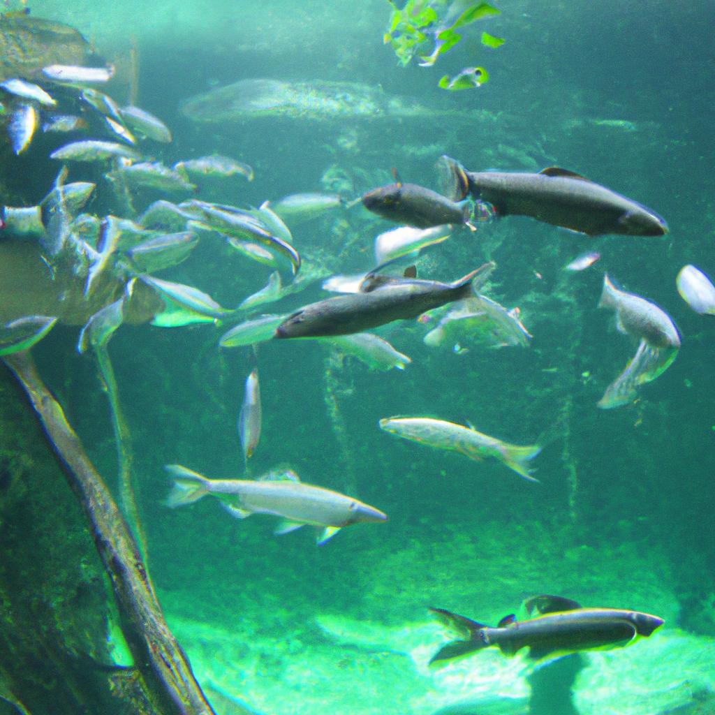 The underwater park in Austria is home to a diverse range of marine life.