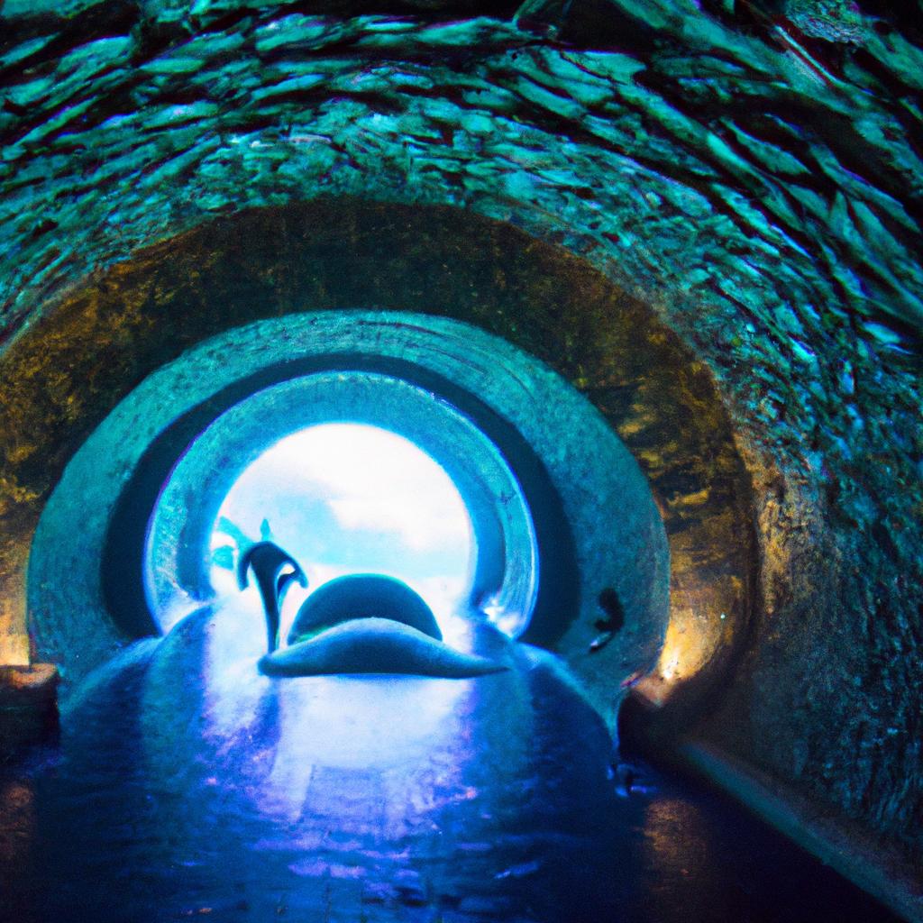 Discover the mysteries of the underwater world in Deep Dive Dubai's unique tunnel