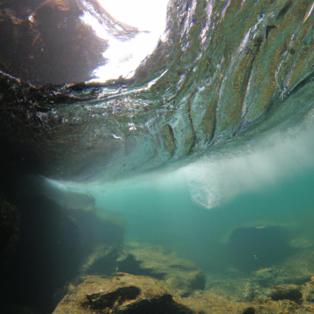Underwater Waterfall