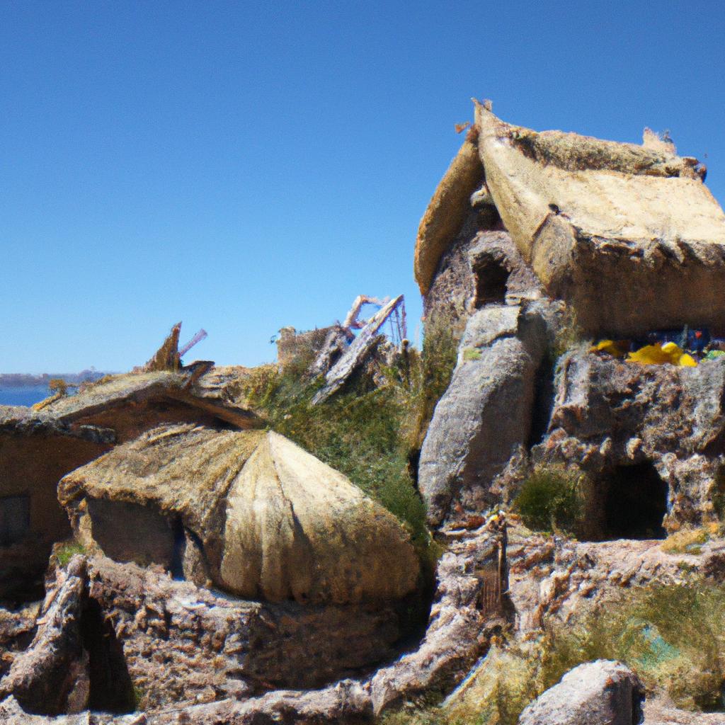 The Island in Lake Titicaca is known for its unique architecture and traditional building techniques