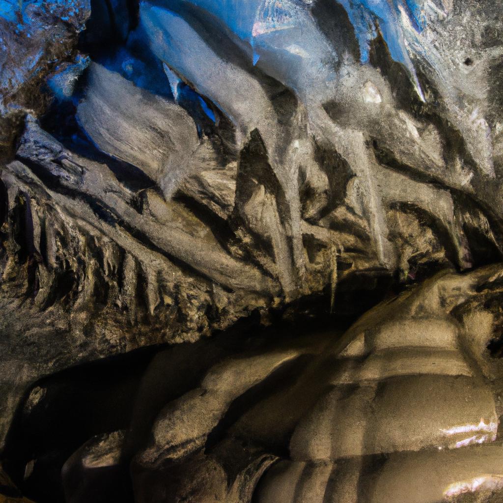 The diverse flora and fauna found inside the mesmerizing ice caves
