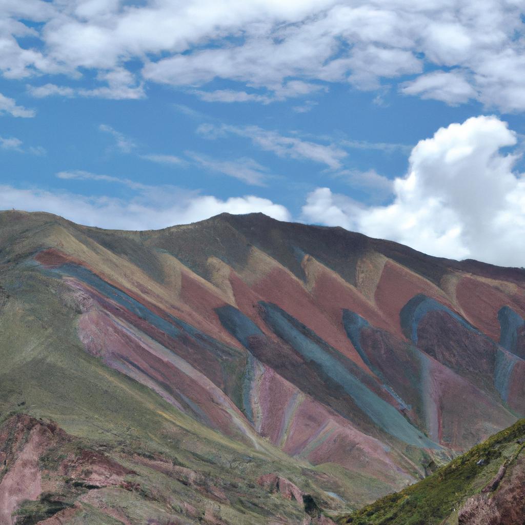 The stunning colors of the 7 Colors Mountain in Peru