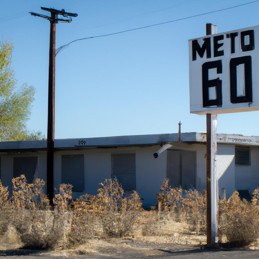 An abandoned motel along US 50