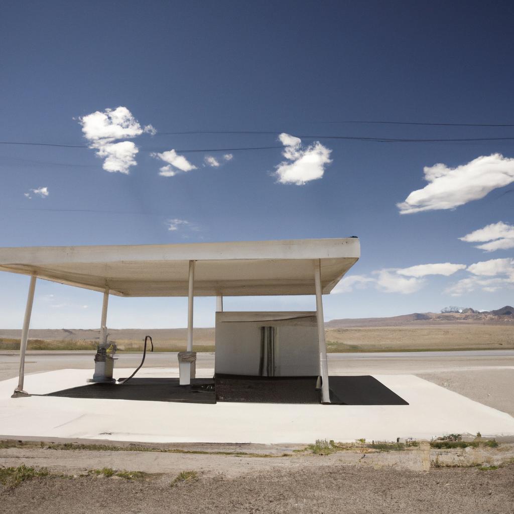 The only gas station for miles along US 50