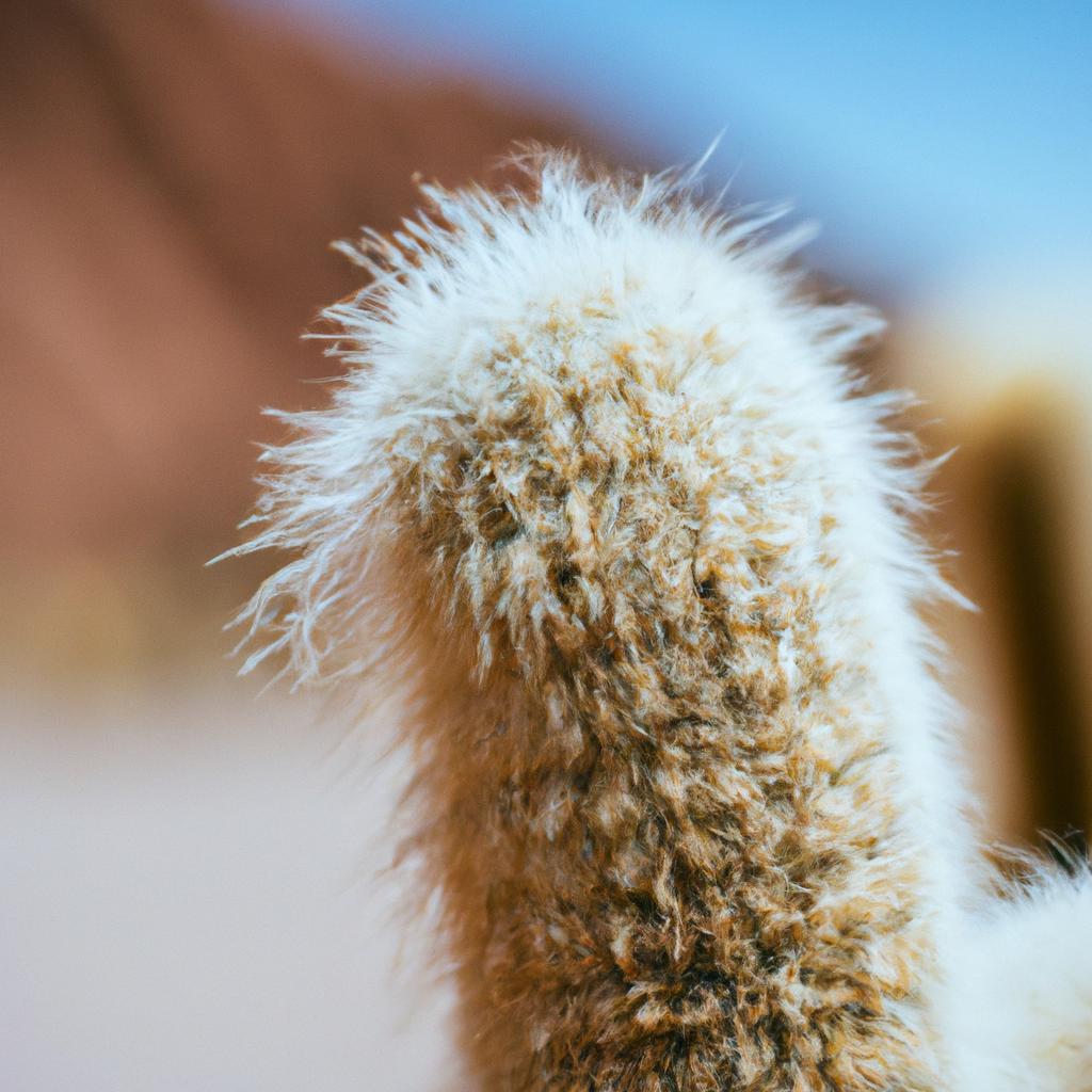 A cactus thrives in the harsh conditions of the Uyuni desert.