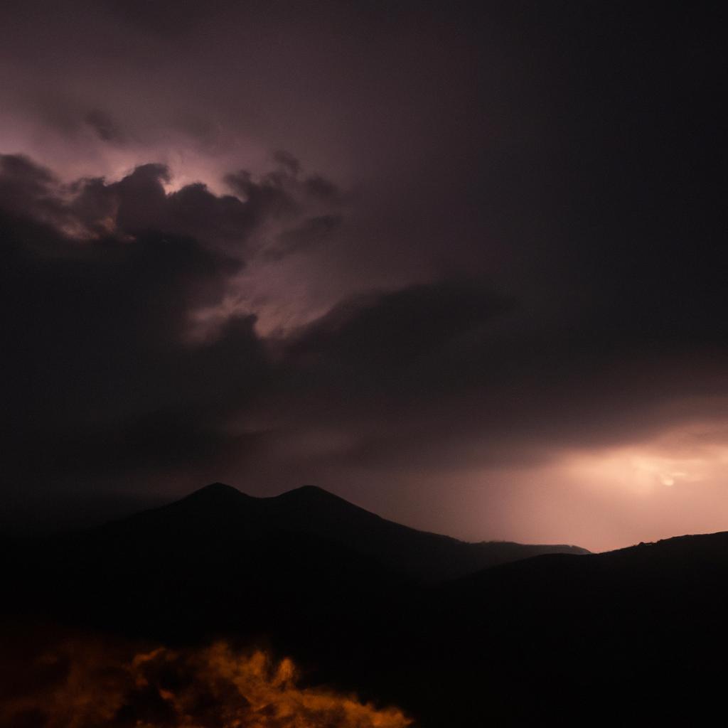 The mountains of Venezuela provide a stunning backdrop for lightning storms, creating a dramatic display of nature's power.