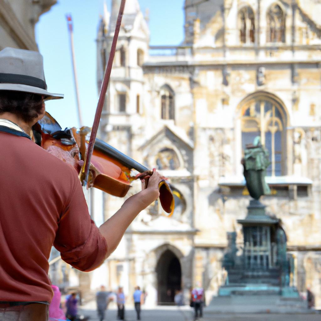 Street music in Vienna: the sound of the violin