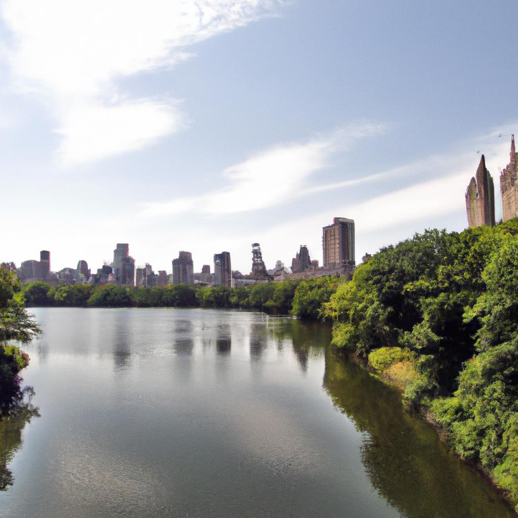 The Bow Bridge in Central Park offers a picturesque view of the park.