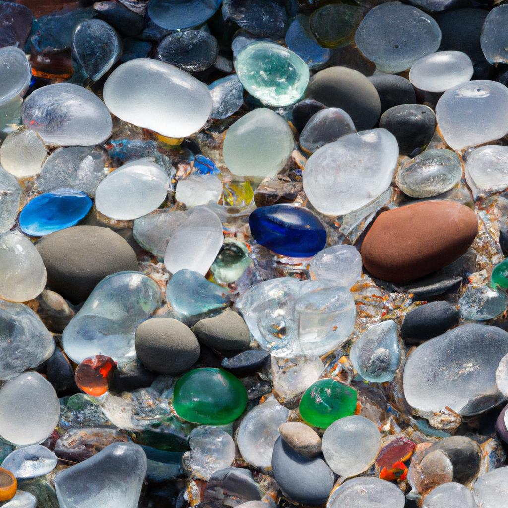 The mesmerizing colors of glass pebbles on Vladivostok Glass Beach