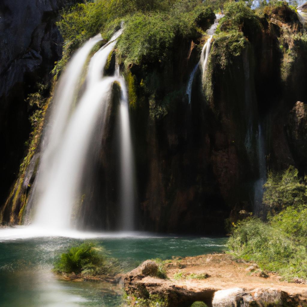The waterfalls at Earth Eye Croatia are a true natural wonder