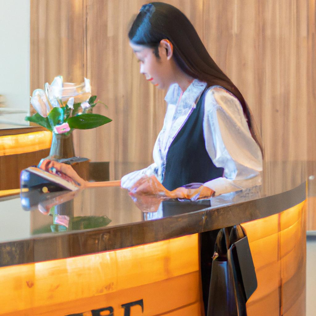 Experience a warm and welcoming check-in process at Notel Hotel.