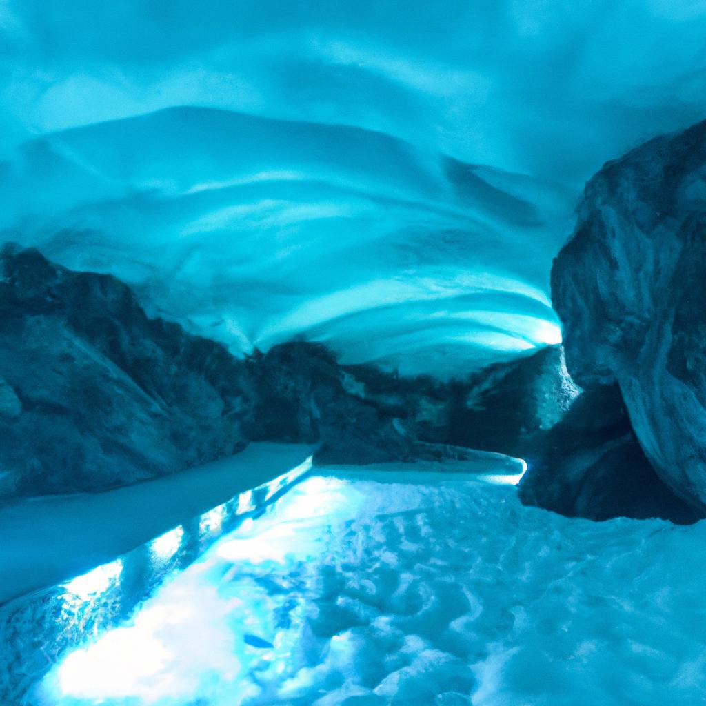 The Werfen Ice Cave's unique geology and climate create a mesmerizing atmosphere inside the cave.