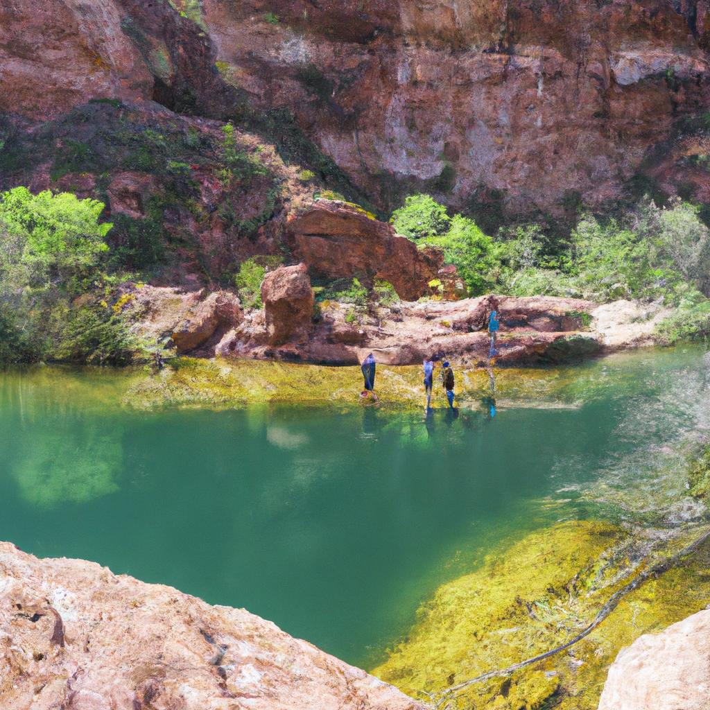 Hiking to Wet Beaver Creek in Arizona is worth it to see the beautiful turquoise waters and take a refreshing dip.