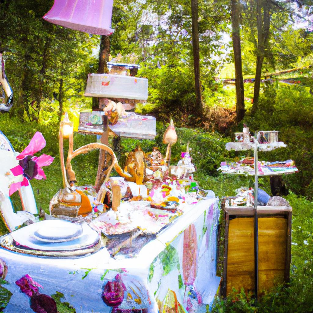 Guests feel like they're in a fairy tale at a whimsical garden party with a magical theme