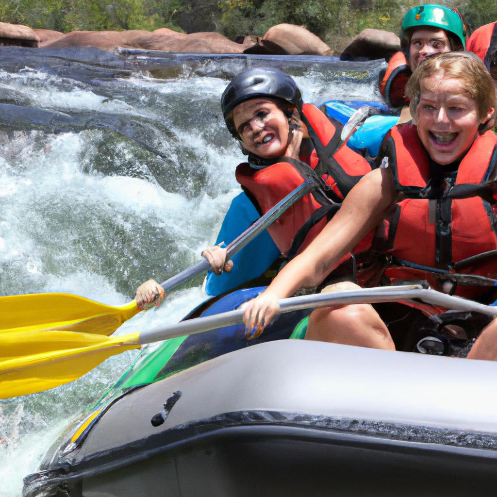 Creating unforgettable memories with loved ones on a white water rafting excursion.