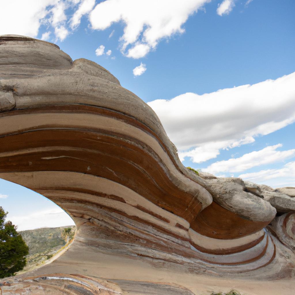 A mesmerizing sight in Wyoming's natural landscape